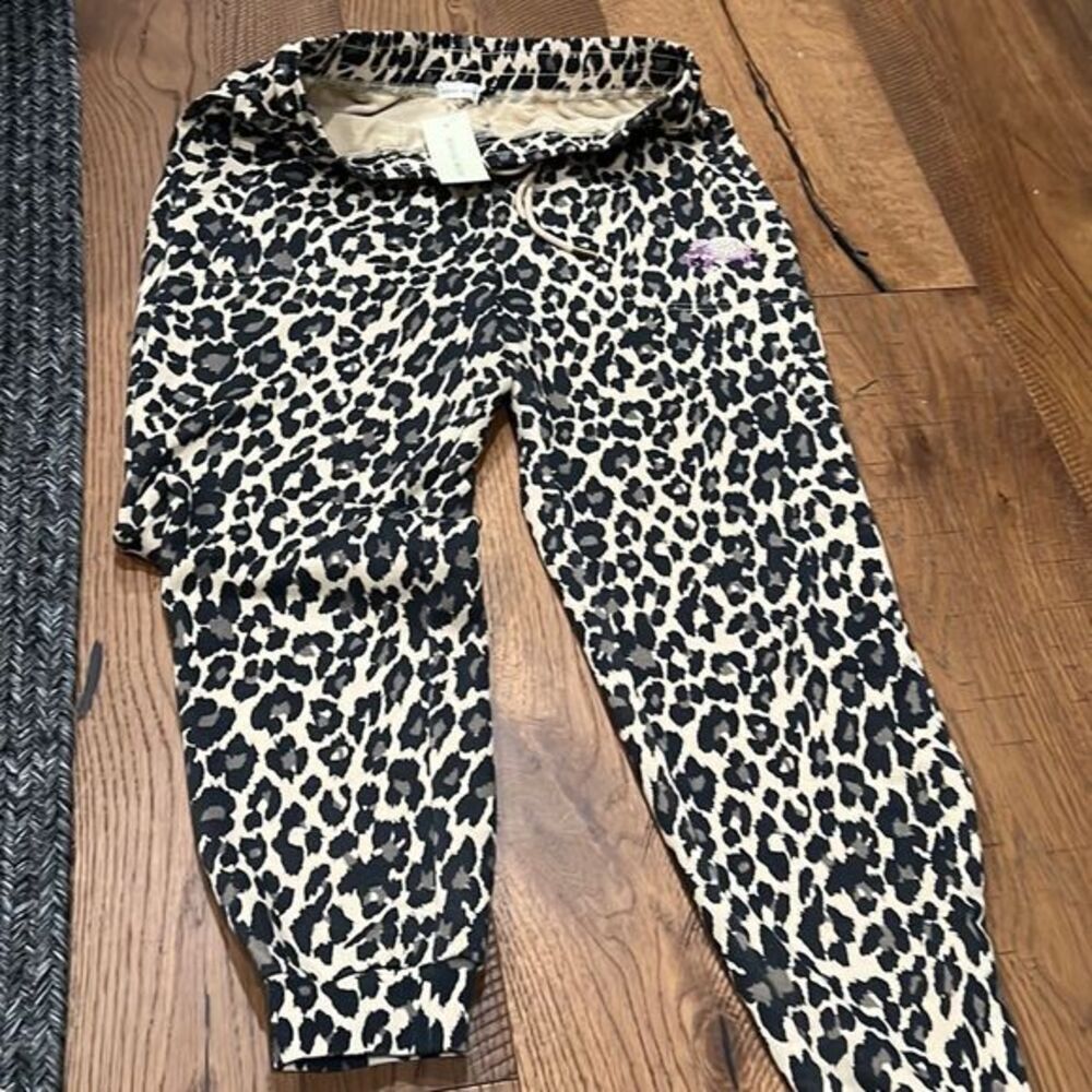 Nicole Miller
Cheetah-Print French Terry Sweatpants M